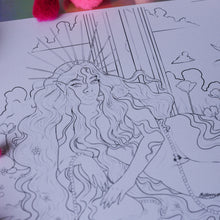 Load image into Gallery viewer, &#39;Aphrodite&#39; line art print/colouring page.
